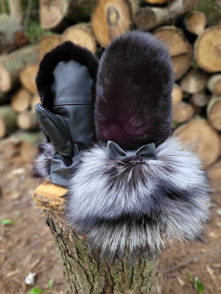 Mitaines avec fourrure - Petite Vaness