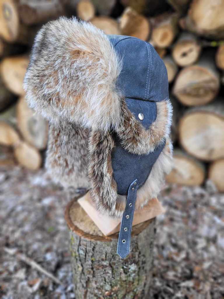 Chapeau style aviateur avec fourrure - Petite Vaness