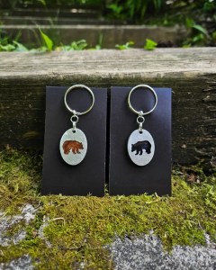 Porte-clés ours - Création Anne4therine